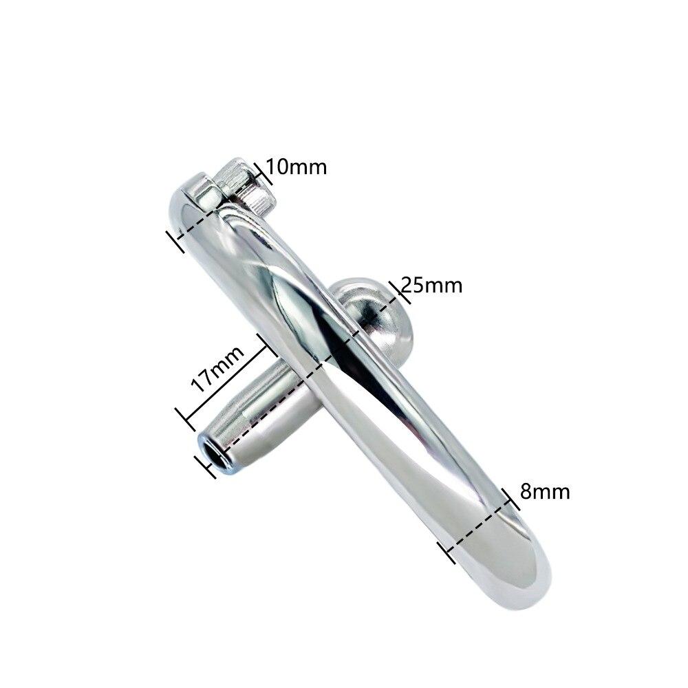 Super Short CB Lock Metal Chastity Lock Men's Catheter Penis Cage Sex Toys Cock Ring Sexy Estim BDSM Slave Pa Lock