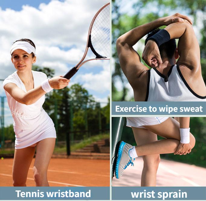 1Pc Colorful Cotton Unisex Sport Sweatband Wristband Wrist Protector Gym Running Sport Safety Wrist Support Brace Wrap Bandage