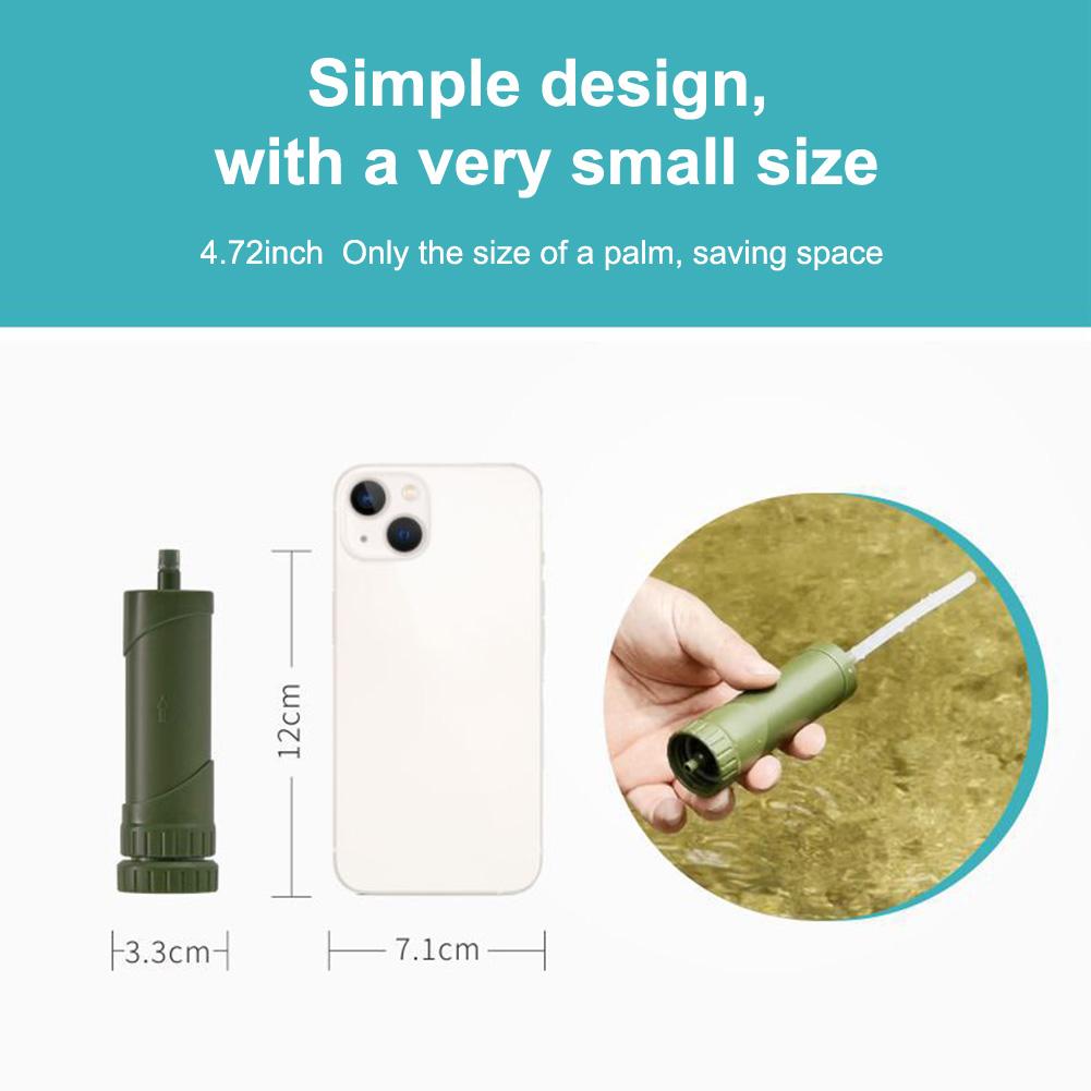 Outdoor Water Filter Straw Reusable Washable Tourist Accessories