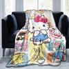 1pc Sanrio Adorable Hello Kitty and Friends Home Decor Blanket: Perfect Gift for Bedroom, Living Room, Travel, Camping, Car, Beach, Office Naps, Cozy
