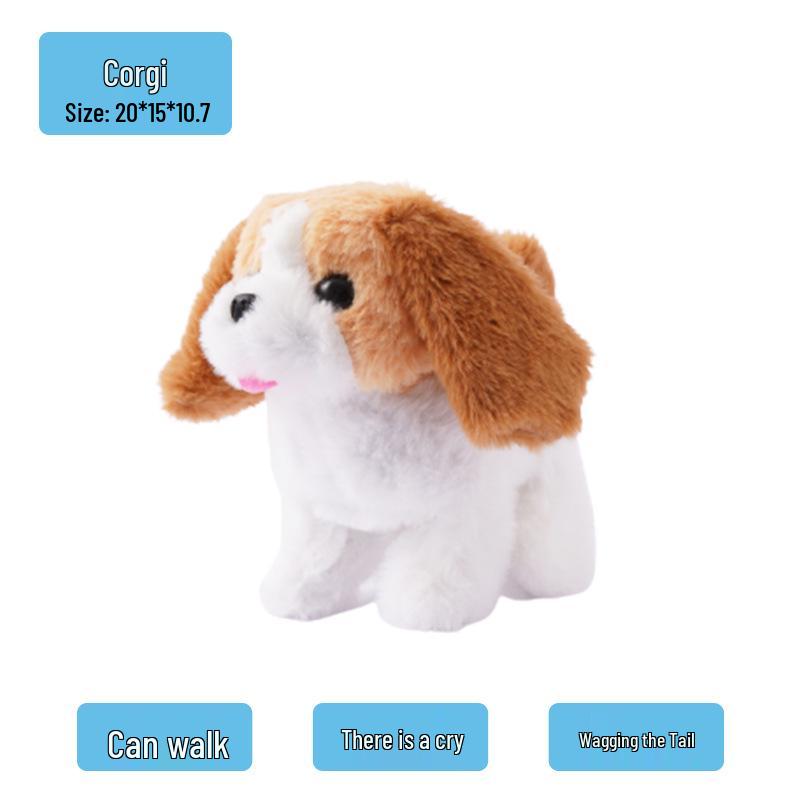Electric Plush Dog Toy: Barking, Walking, Tail-Wagging Puppy for Children