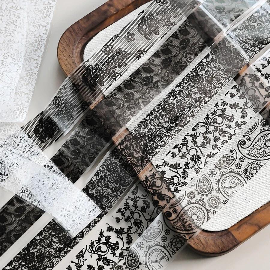 10 Rolls Lace Nail Transfer Foil Paper, Holographic Aurora  Starry Nail Art Stickers, Nail Foils Wraps for DIY Manicure