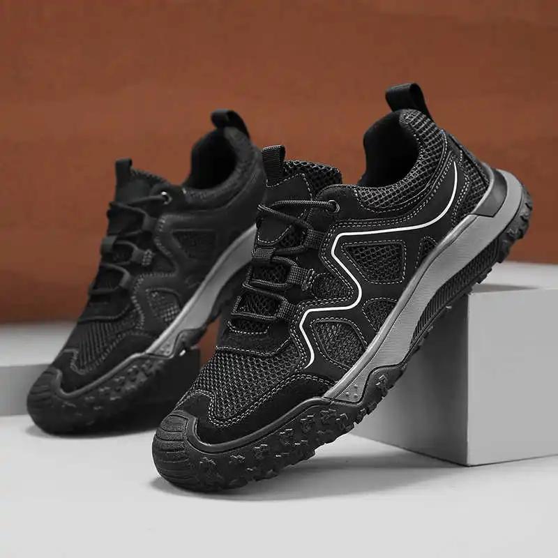 Fashion Thick Heel Platformed Men's Mountains Sneakers Mining All For Hiking And Leisure Shoes Men's Casual Sapatenis Sport Casuall