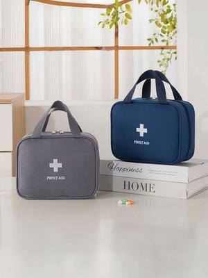 1 pièce Kit de premiers secours portable pour voyage Automne et Hiver, Kit d'urgence extérieur, Sac de distribution de médicaments, Sac de rangement, Trousse médicale