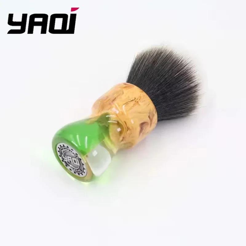 YAQI Goblin 24mm Travel Shaving Brush Synthetic Husky Knot Men's Shaving Brush and Shaving Soap Kit
