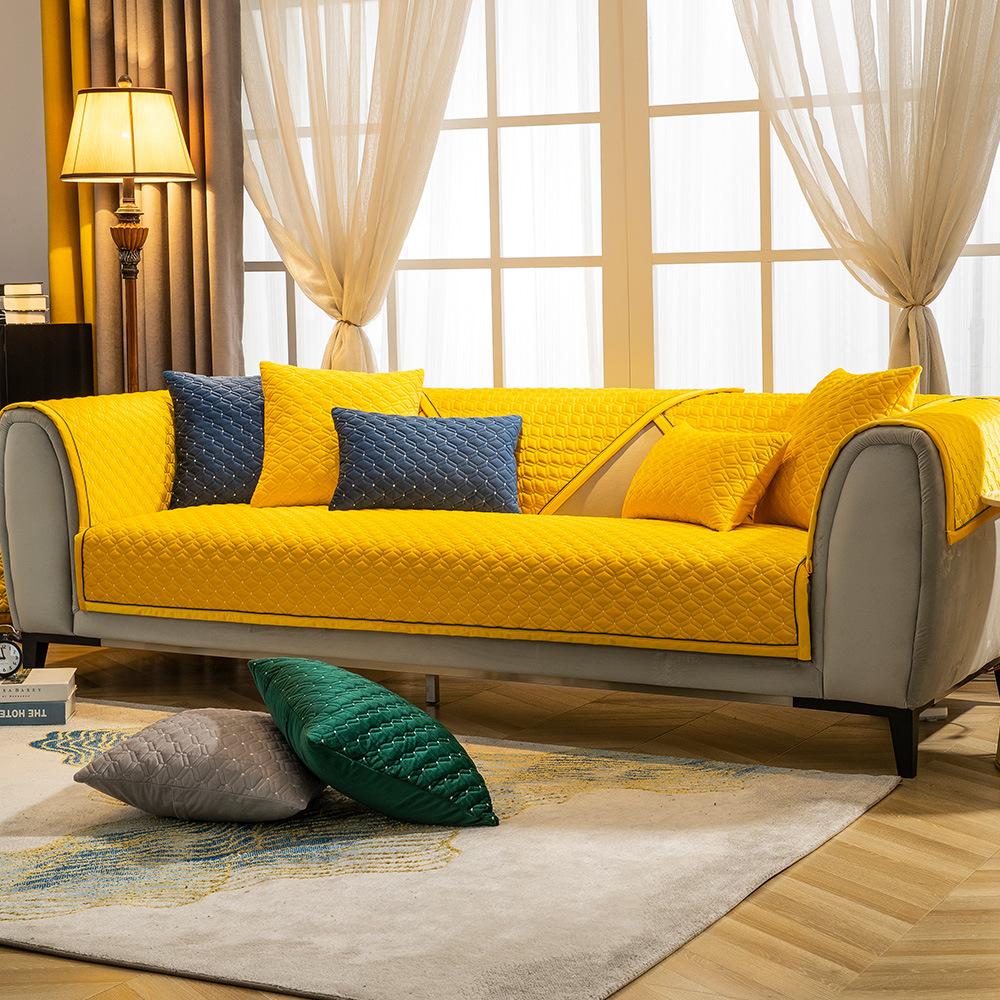 

Чехлы для сидений дивана Simplicity, однотонные плюшевые чехлы для дивана, домашний декор, чехол для дивана, осенне-зимний теплый тканевый чехол для дивана 70x70