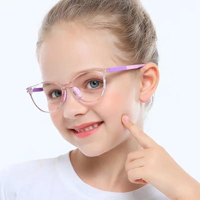 Okulary blokujące niebieskie światło dla dzieci Okulary komputerowe Oprawka TR90 Przezroczysta soczewka Dziewczynka Chłopiec Gry wideo Dzieci Bezpieczeństwo Okulary