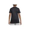 Nike Embroidered Logo Cotton Crew Neck Short Sleeve T-Shirt Kids Tops Black AR5254-010
