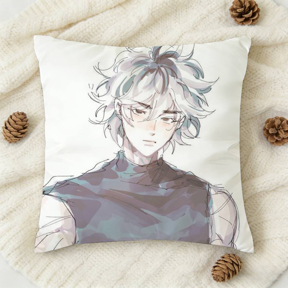 CCherry Crush Anime Doublesided Printed Square Decorative Cushion Cover for Sofa Living Room Home Decor
