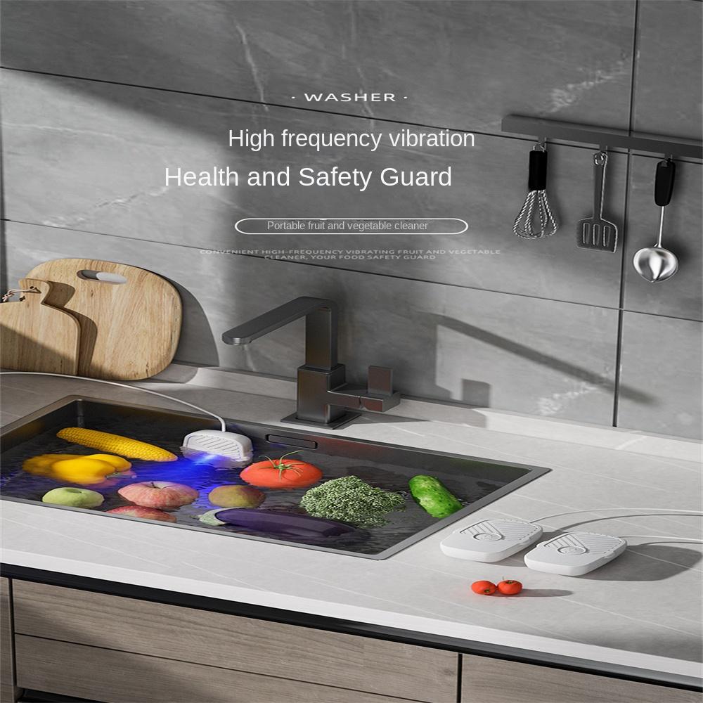 Free Hand-washing Fruit  Machine Convenient High Frequency Vibration Usb Kitchen Food Cleaner Machine Fruit And Vegetable Washer