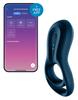 Satisfyer Epic Duo Navy Vibrating Cock Ring - Satisfyer - Connected Sex Toys