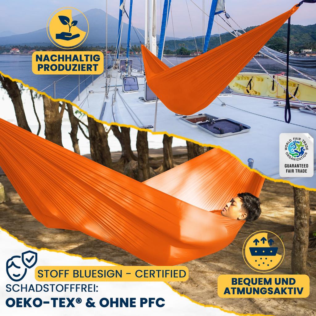 Ticket To The Moon Lightest Camping Orange Japanese 41213 Hammock, (Official Product)