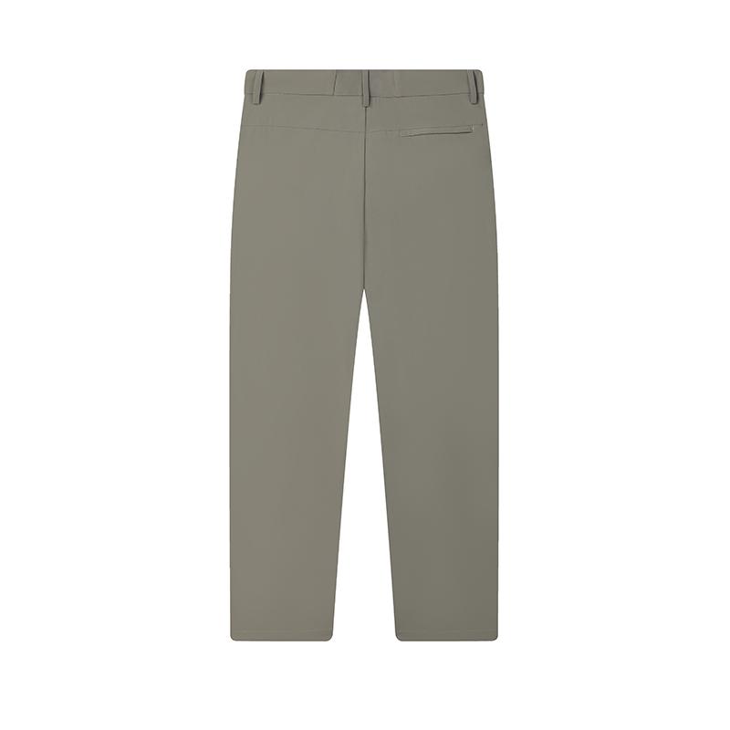 FILA White Series Comfortable Casual Simple Solid Color Basic Woven Pants Men Bottoms Gray-Brown F11M523801F-GY