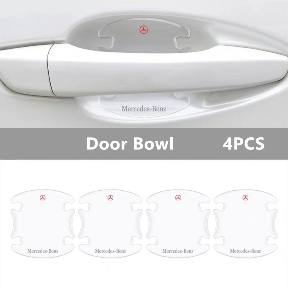 Car Door Bowl Handle Protector Stickers Transparent Anti-scratch Film For Mercedes Benz New B/C/E Class A Class C200L GLC CLA RW7