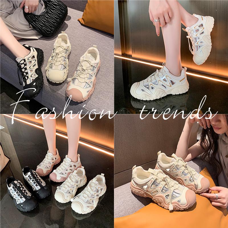 Thick-soled Dad Shoes for Women In Spring and Autumn New Fashionable and Versatile Casual Hiking Outdoor Sports Casual Shoes