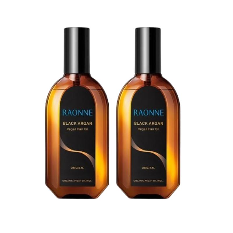 

LAONNE 2×100мл Набор Черного Арганового Масла для Волос – Веганская Питательная Сыворотка для Сухих, Поврежденных, Непослушных Волос 100ml x 2