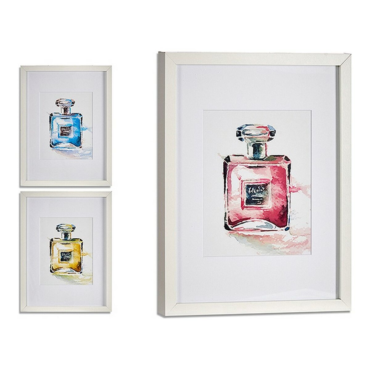 

Frame 33 x 3 x 43 cm Red Blue White Yellow Plywood