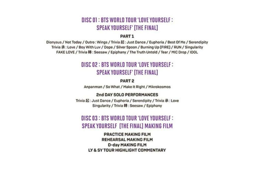 [USED] BTS SPEAK YOURSELF [THE FINAL] Blu-ray