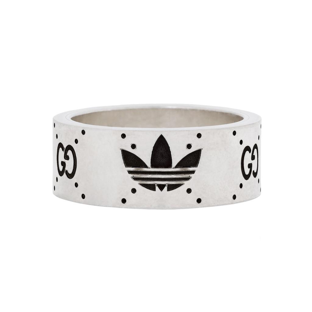 Gucci Adidas X Gucci 925 Sterling Silver Rings Unisex Silver 702766-J8400-0728