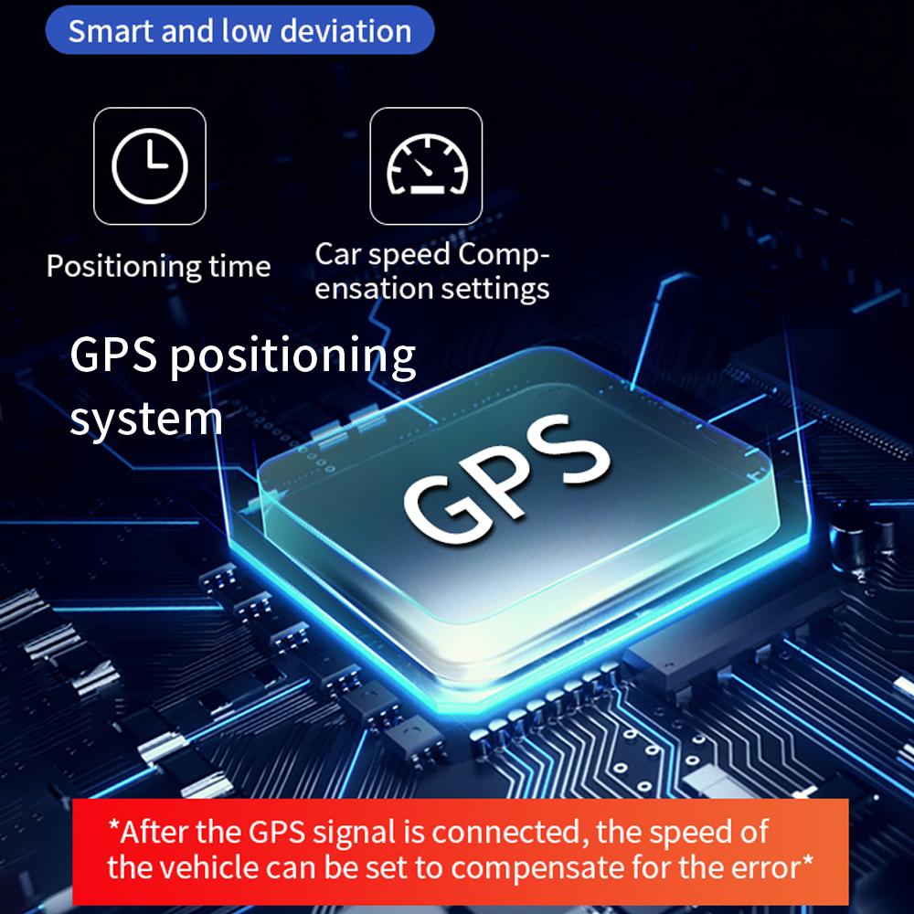 Car Wireless GPS Solar Head Up Display Mph KM/H Speedometer Time/Speed alarm/Temperature/Altitude HUD Display Car Clock