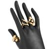 2025 New Vintage Punk Metal Rings Set for Women Aesthetics Jewelry Gift Gold Silver Color Irregular Geometric Knuckle Joint Ring Opening Jewelry