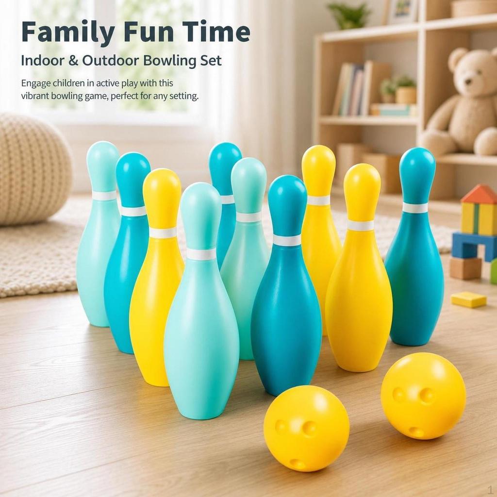 Kids Bowling Set Educational Family Games Girls Funny Pins and Balls Sports Toys for Home