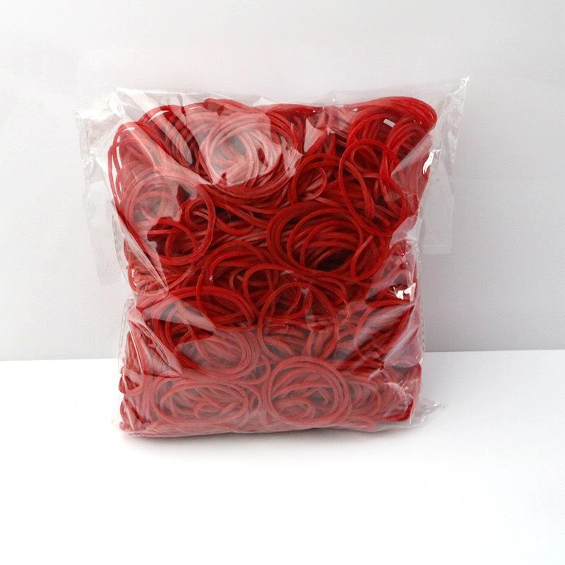 Barbershop High Elasticity Perm Rubber Bands with Leather Cover - 500G
