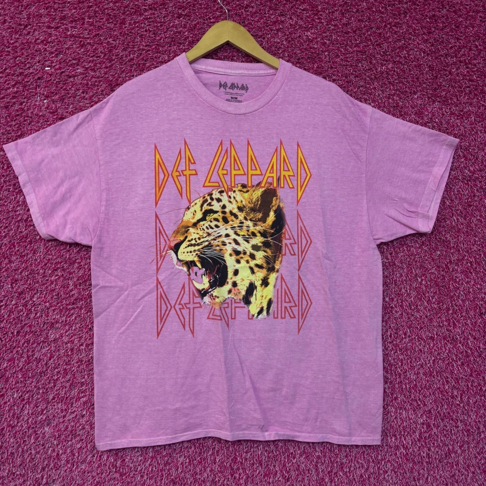 Def Leppard Hysteria Animal Real Leopard Heavy Metal Tee M XL