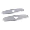 2PCS Hole Cover Deck Plate Pull Down Faucet Plate Stainless Steel Easy Maintenance Anti Leakage for Kitchen Sink