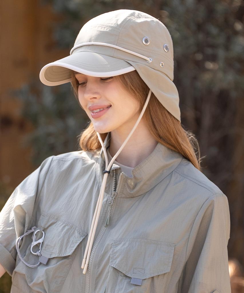 BBC EARTH Detachable String Camp Cap_Olive