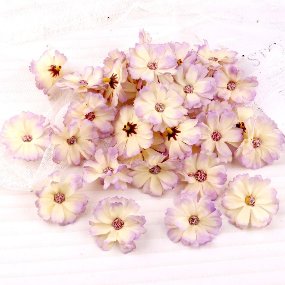 20PCS Exquisite Flower Applique DIY Silk Flower Flower Patch Fabric  Clothes Sewing