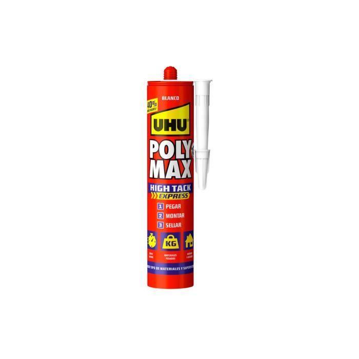 Lepidlo - Uhu - Poly Max High Tack® Express - Bílé - 440g - Velmi vysoká přilnavost