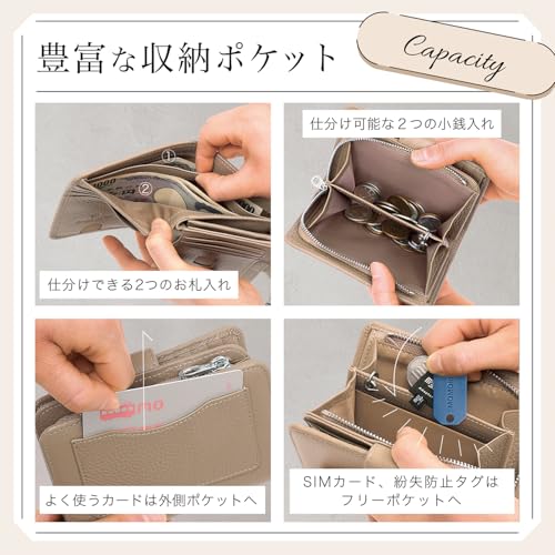 BLUE SINCERE Women's Genuine Leather Bifold Wallet with RFID and Anti-Skimming Features, Large Capacity, 15 Card Slots, Compact Size, and Coin Purse /