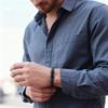 Bracciale Rigido in Corda di Cuoio Intrecciato da Uomo Disponibile in 5 Colori Bracciale Sportivo Assorbi Sudore Materiali Ecologici