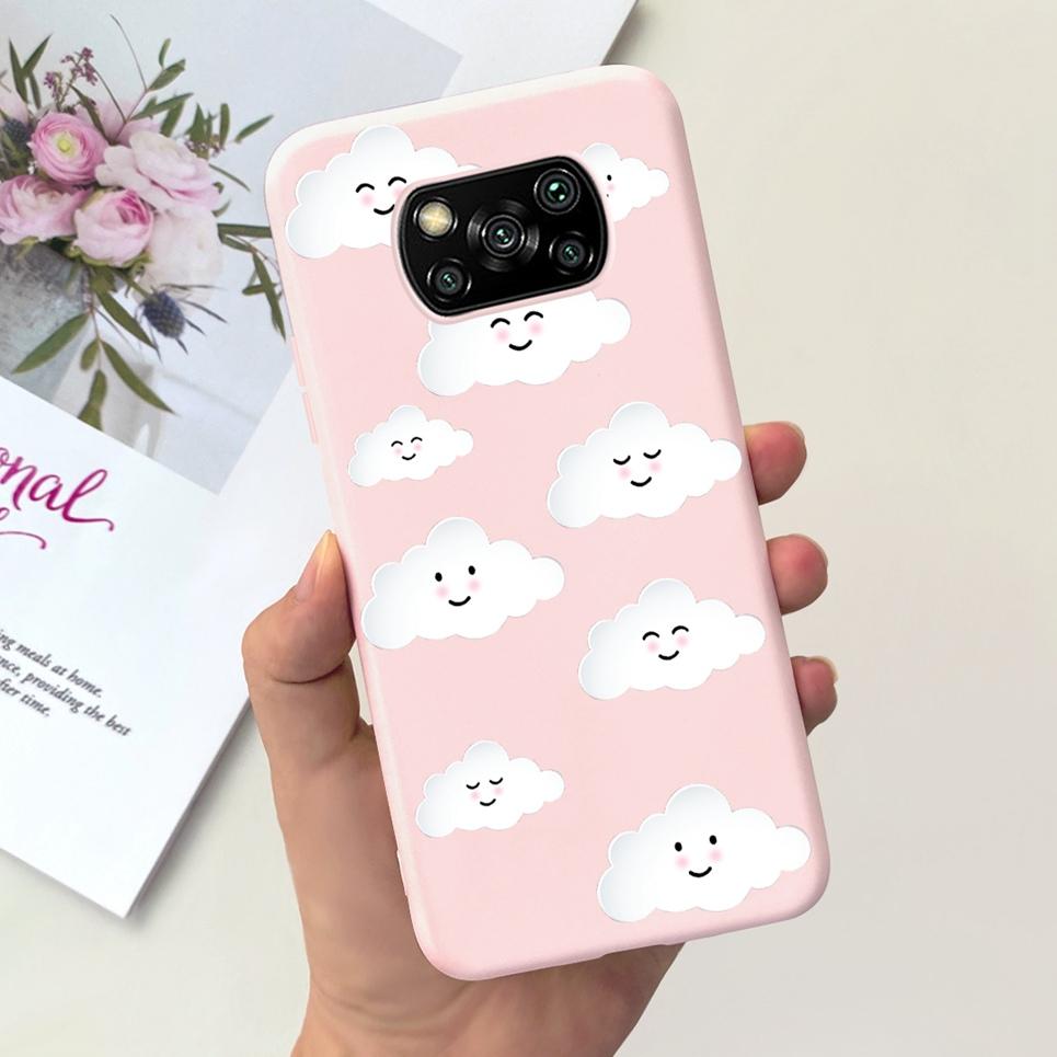 For Xiaomi Poco X3 Pro PocoX3 NFC Back Cover Case Astronaut Printing Cartoon Bumper Soft Matte Silicone For Poco X3 X3Pro Coques