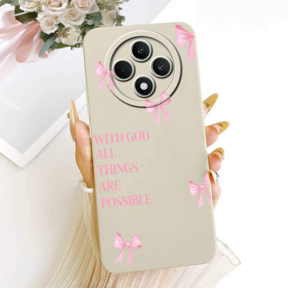 For OPPO Reno 12F 5G Case Clear Cute Cat OPPO Reno12 F Reno12F Reno 12 F 5G CPH2637 Shockproof Soft Phone Cover Full Protector