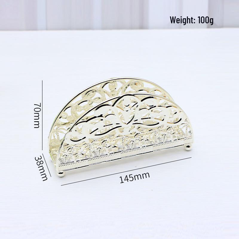 Nordic Iron Tissue Holder: Vertical Napkin Rack for Kitchen or Dining Table