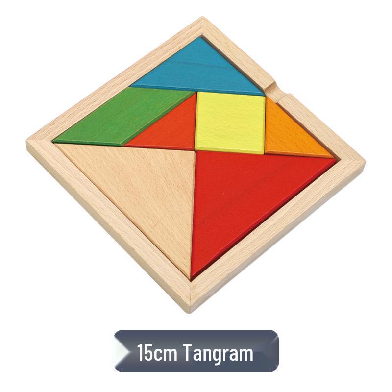 Wooden Magnetic Tetris Blocks - Educational 3D Puzzle Toy for Children