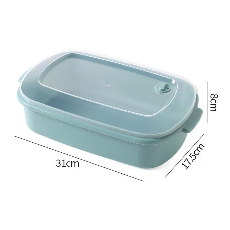 Food Storage Containers With Lid Fridge Meat Vegetable Fresh-Keeping Organizer Box For Kitchen Storage