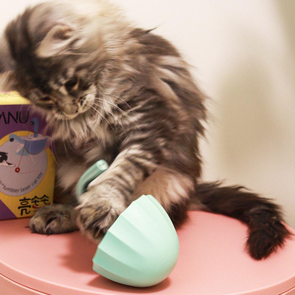 Oyuncak Sallanan Kap - Kedilerin Enerji Atması ve Sıkıntısını Gidermesi İçin Kendiliğinden Eğlenen Elektrikli Etkileşimli Oyuncak