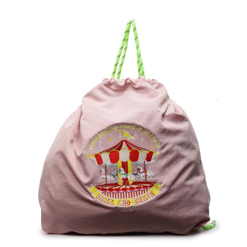 Rucksack Niedliches Mädchen Rückzug Rucksack Große Kapazität Stickerei Lässig Studententasche