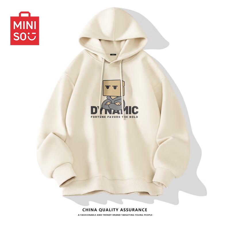 

Miniso Men s Heavyweight Oversized Hooded Sweatshirt L
