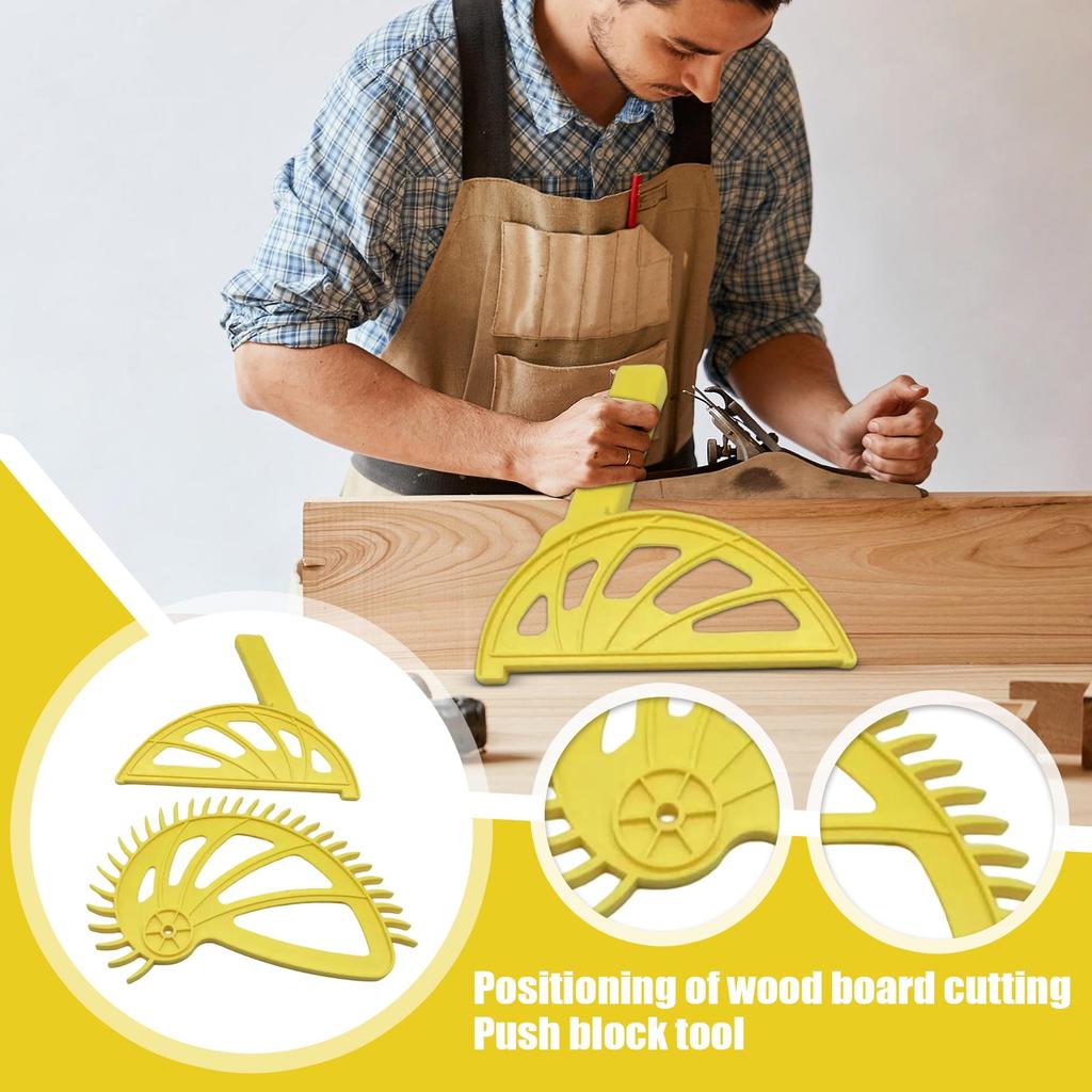 Table Saws Woodworking Push Block Plastic Wood Saw Push Stick Single Adjustments Seamless Router Table Auxiliary Tool