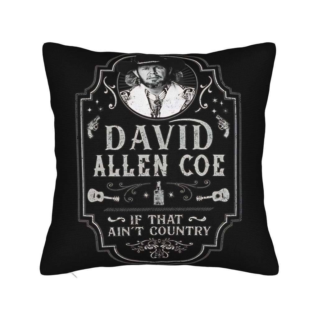 In Memory Of David Allan Coe 1939- Pillow Cover Retro Portrait Tribute Soft Cushion Cover Pillow Case For Living Room Chair