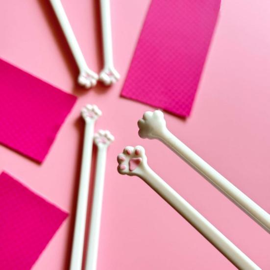 1/5 Pairs Cat Claw Chopsticks Set Cute Pink Paw Prints Non-Slip Sushi And Noodle Chopstick Reusable Cat Pattern Utensils for Cat Lovers
