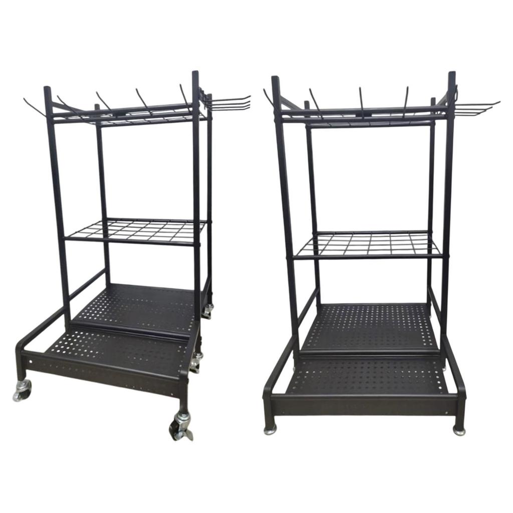 Yard Tool Steel Rack Storage Holder Organization Garden Patio Tool Organizer
