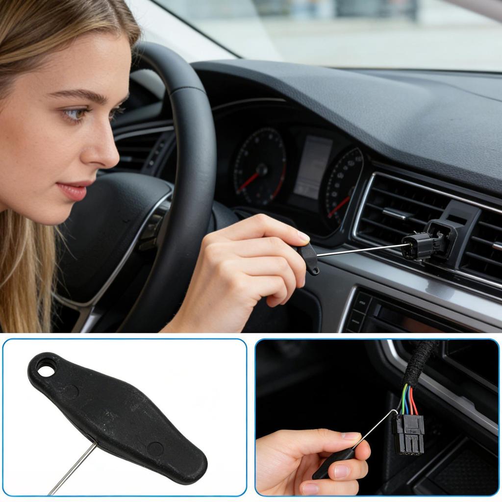 Body Panel Removal Tool Car Trim Remover Hook Dashboard Removal Pulling Hook For Dashboard Automotive RV SUV Sedan Oil Seal