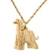 Afghan Hound, British-made Art Dog Pendant Necklace Collection
