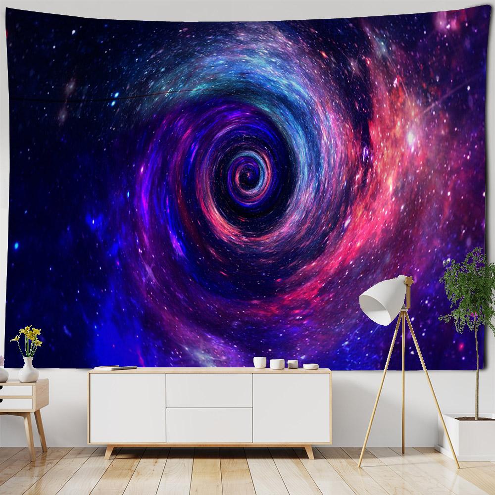 Bohemian Starry Sky Tapestry Night Sky Landscape Wall Hanging Mysterious Astrology Universe Planet Background Poster