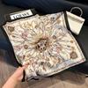 Silk scarf 71 * 71 imitation silk square scarf Korean atmosphere neck silk scarf flower pattern flower polka dot scarf